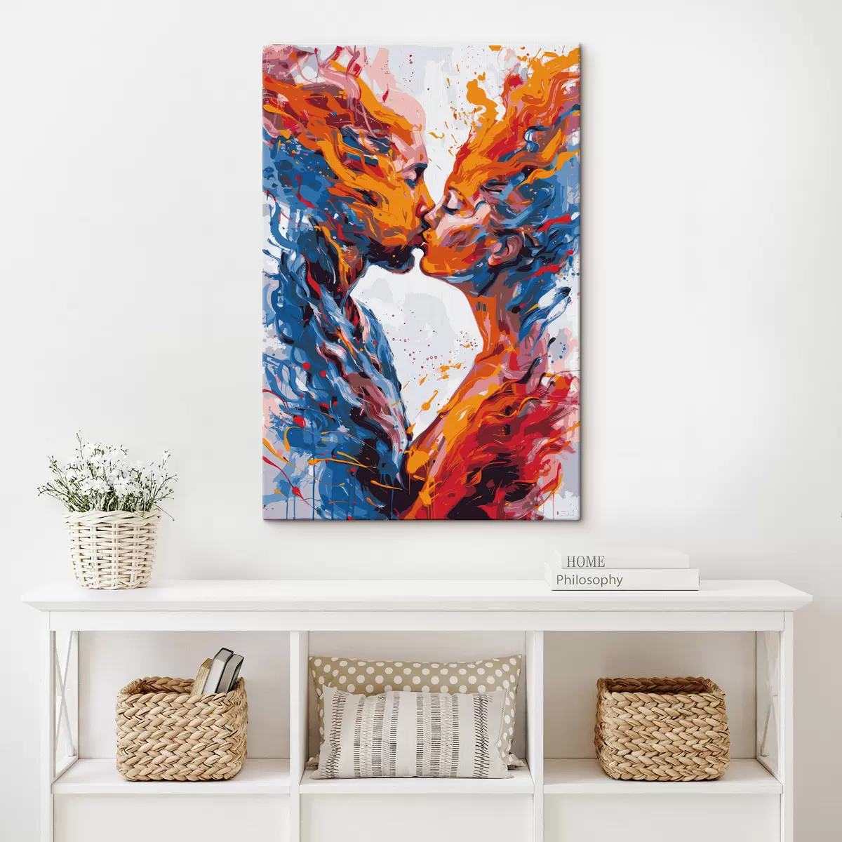 Wandbilder Explosion verschiedener Farben s38410