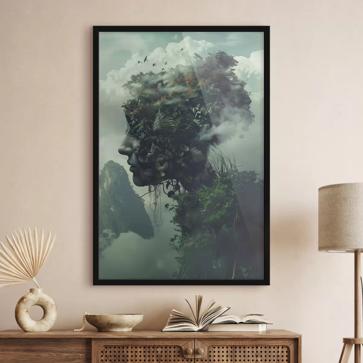 Poster Gesichter in den Bergen f38262