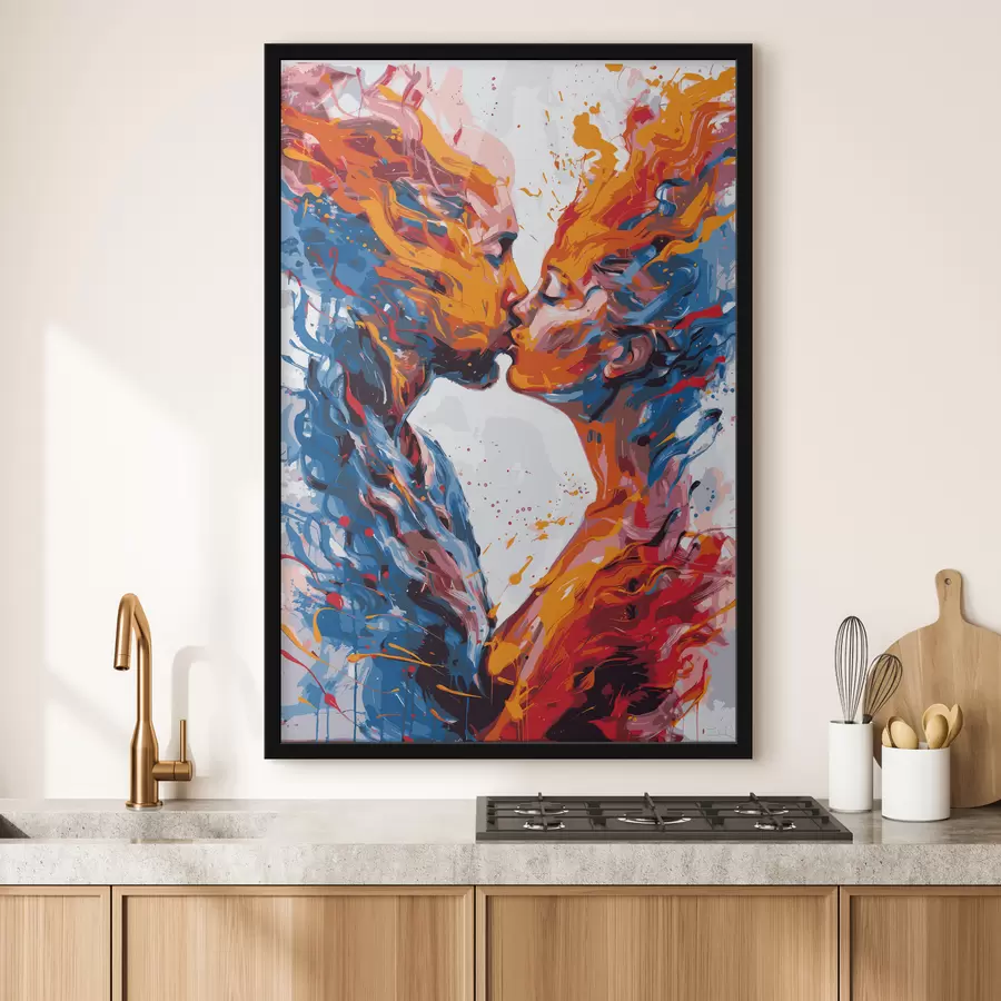 Fototapete Explosion verschiedener Farben f38410