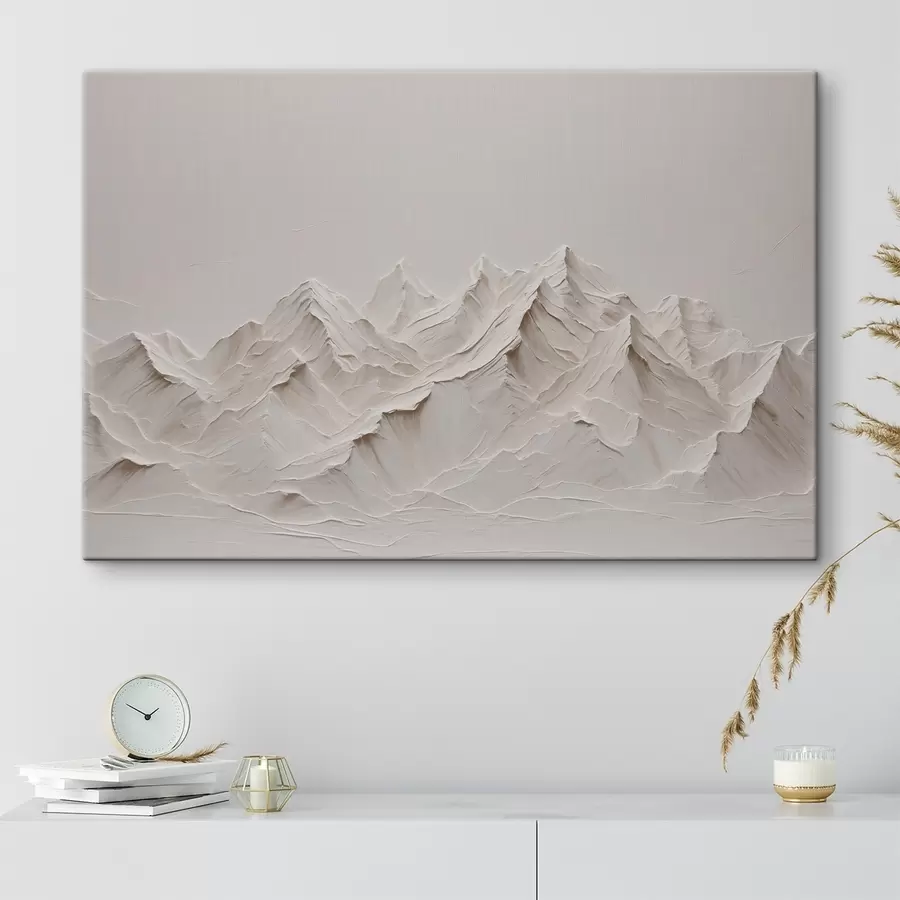 Wandbilder Weiße Berge mit Acryl s38306