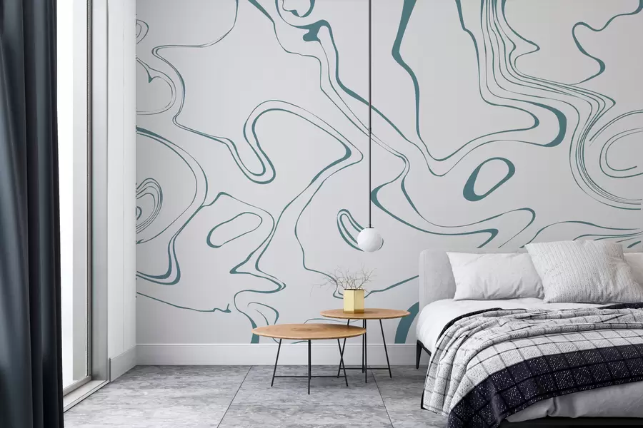 Fototapete Abstrakter Hintergrund mit Marmoreffekt in Blau w00634v2