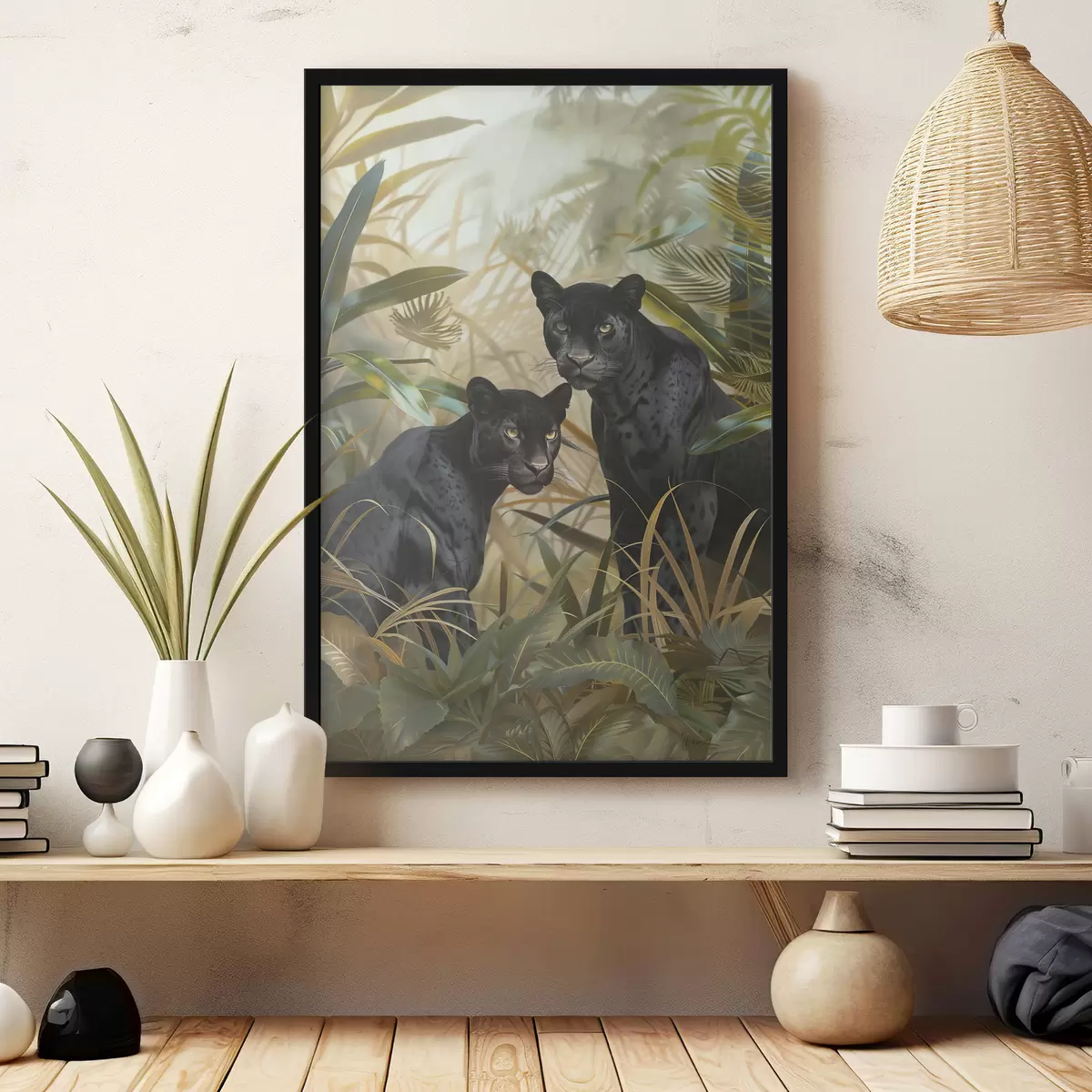 Poster Zwei Panther im Dschungel f38509