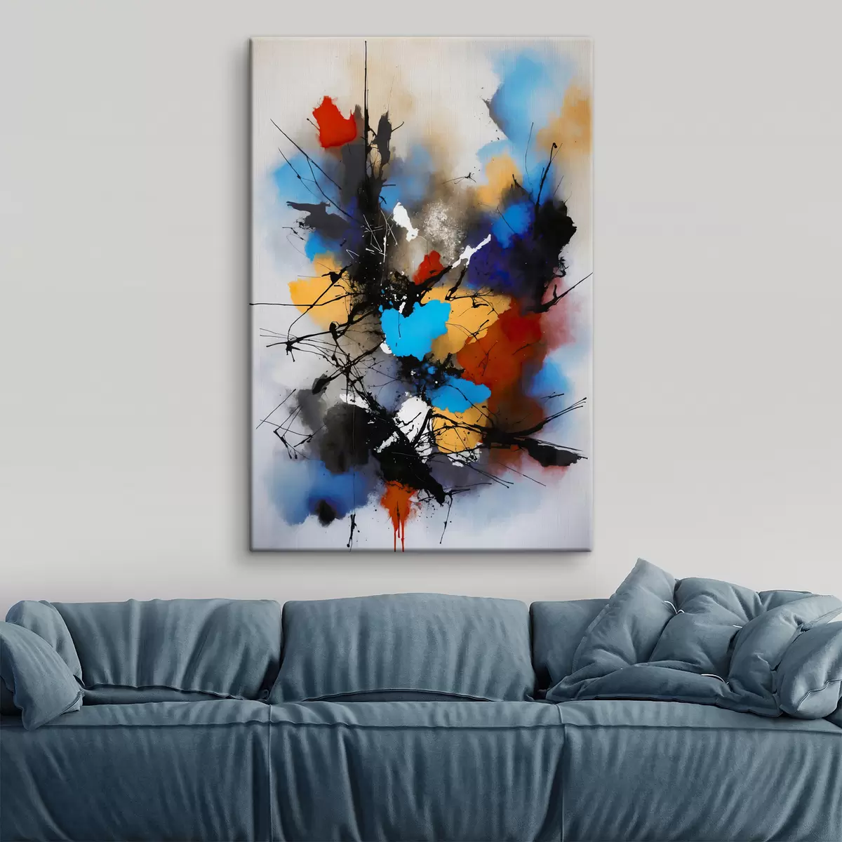 Wandbilder Abstraktion, Farbspritzer s38718