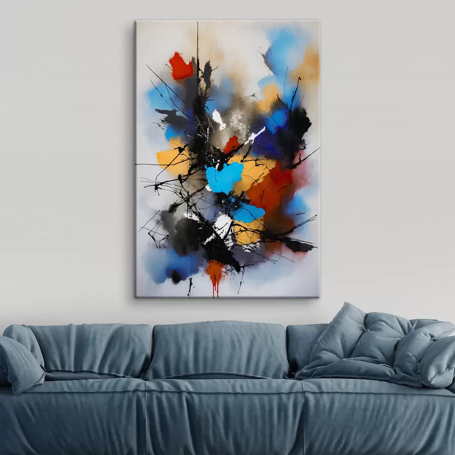 Wandbilder Abstraktion, Farbspritzer s38718