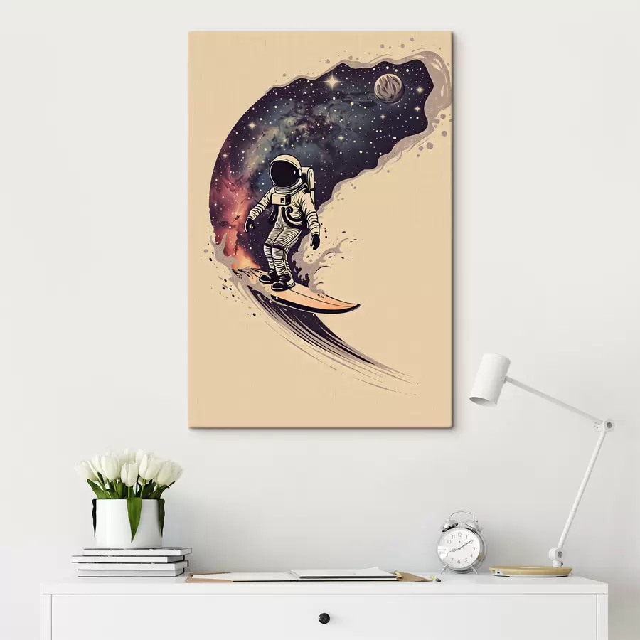 Wandbilder Astronauten-Surfer s38636