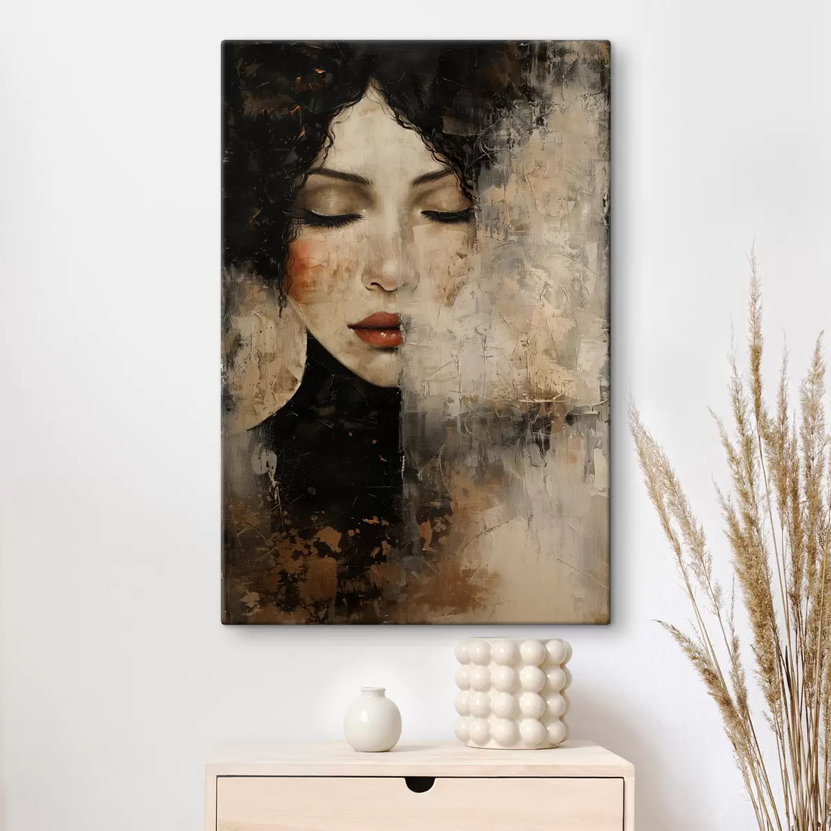 Wandbilder Mädchen mit dunklen Haaren s38789