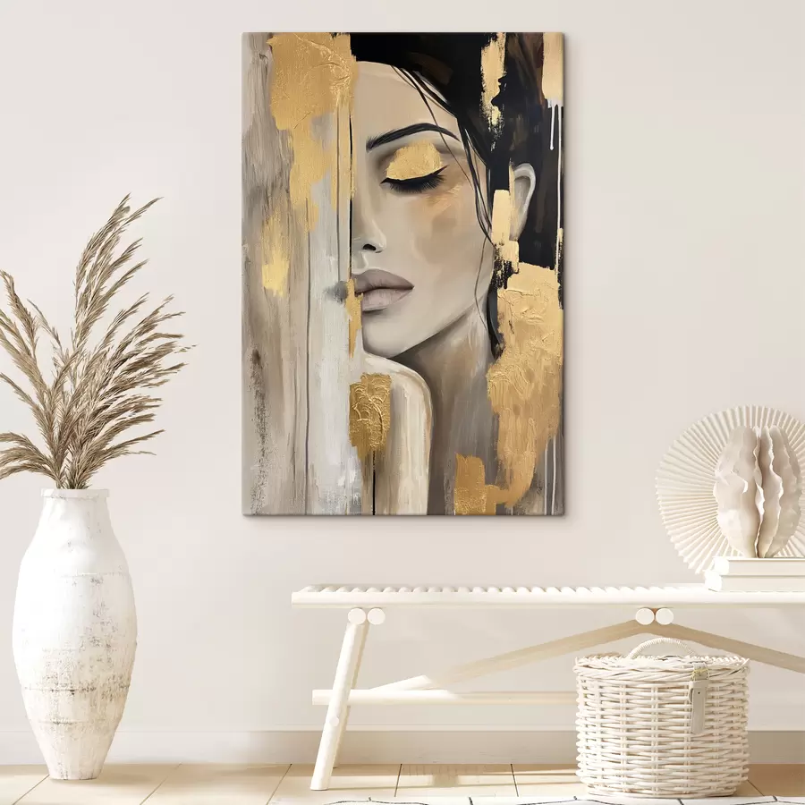 Fototapete Das Mädchen in farbe s38793