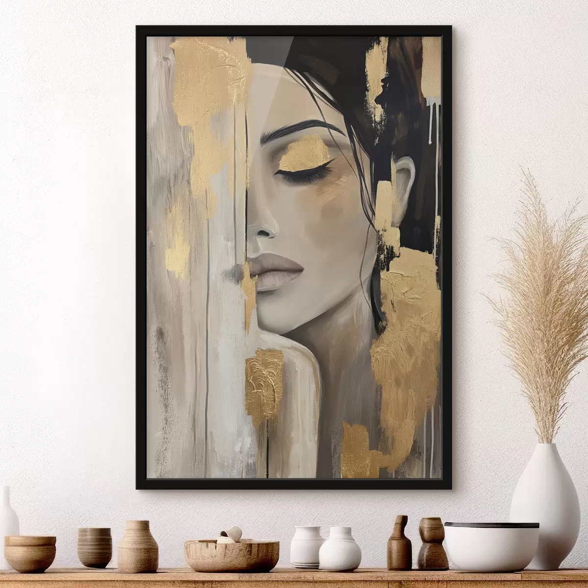 Poster Das Mädchen in farbe f38793