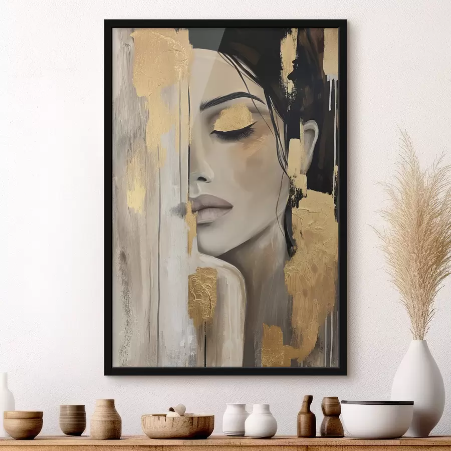 Fototapete Das Mädchen in farbe f38793