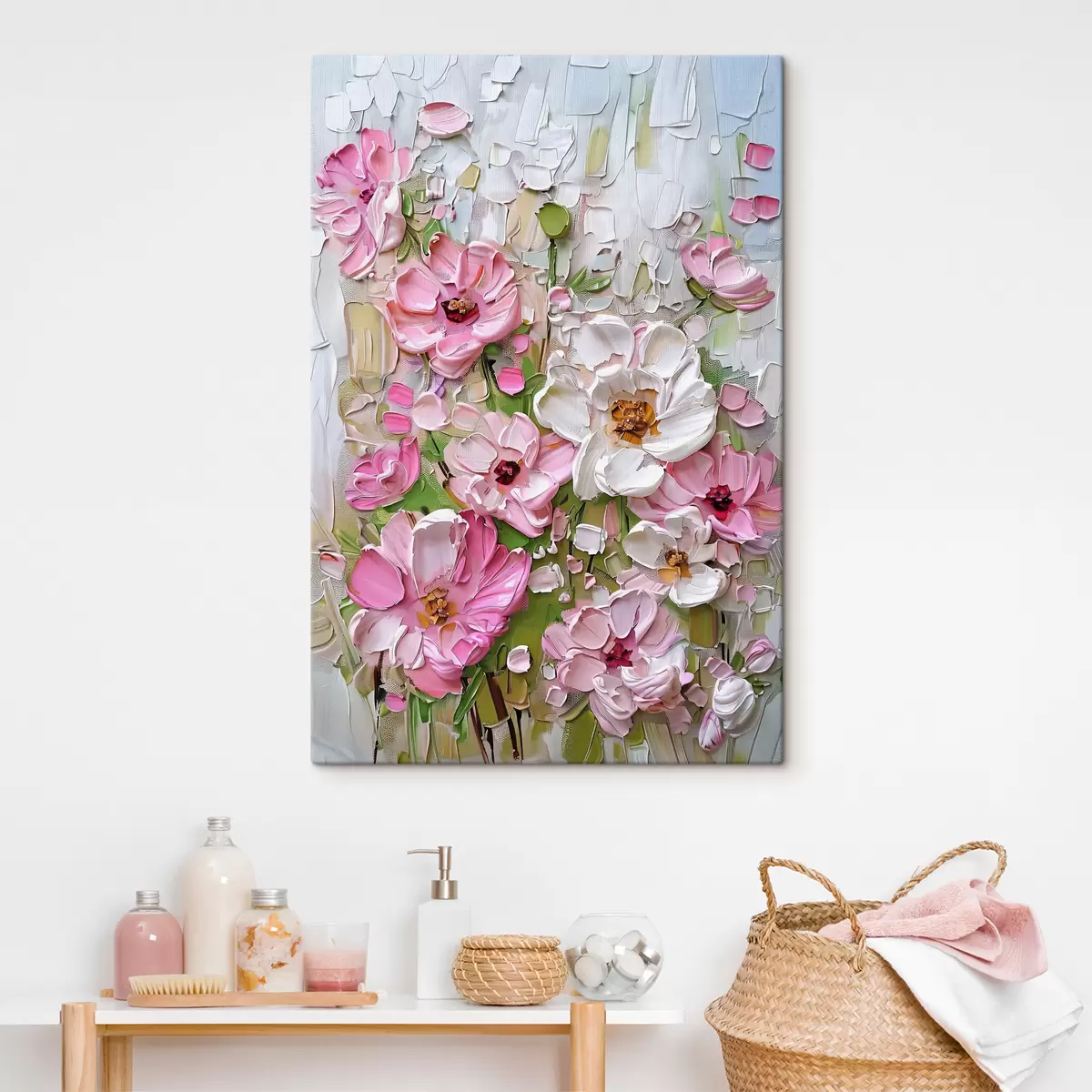 Wandbilder Blumen in Strichen s38866