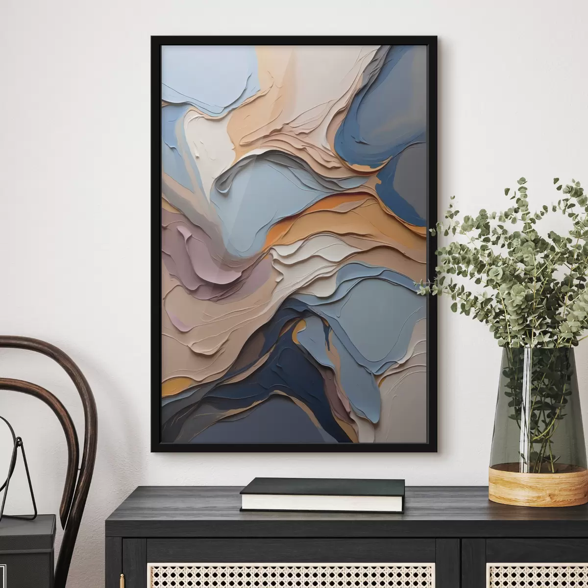 Poster Abstraktion in Öl f39063