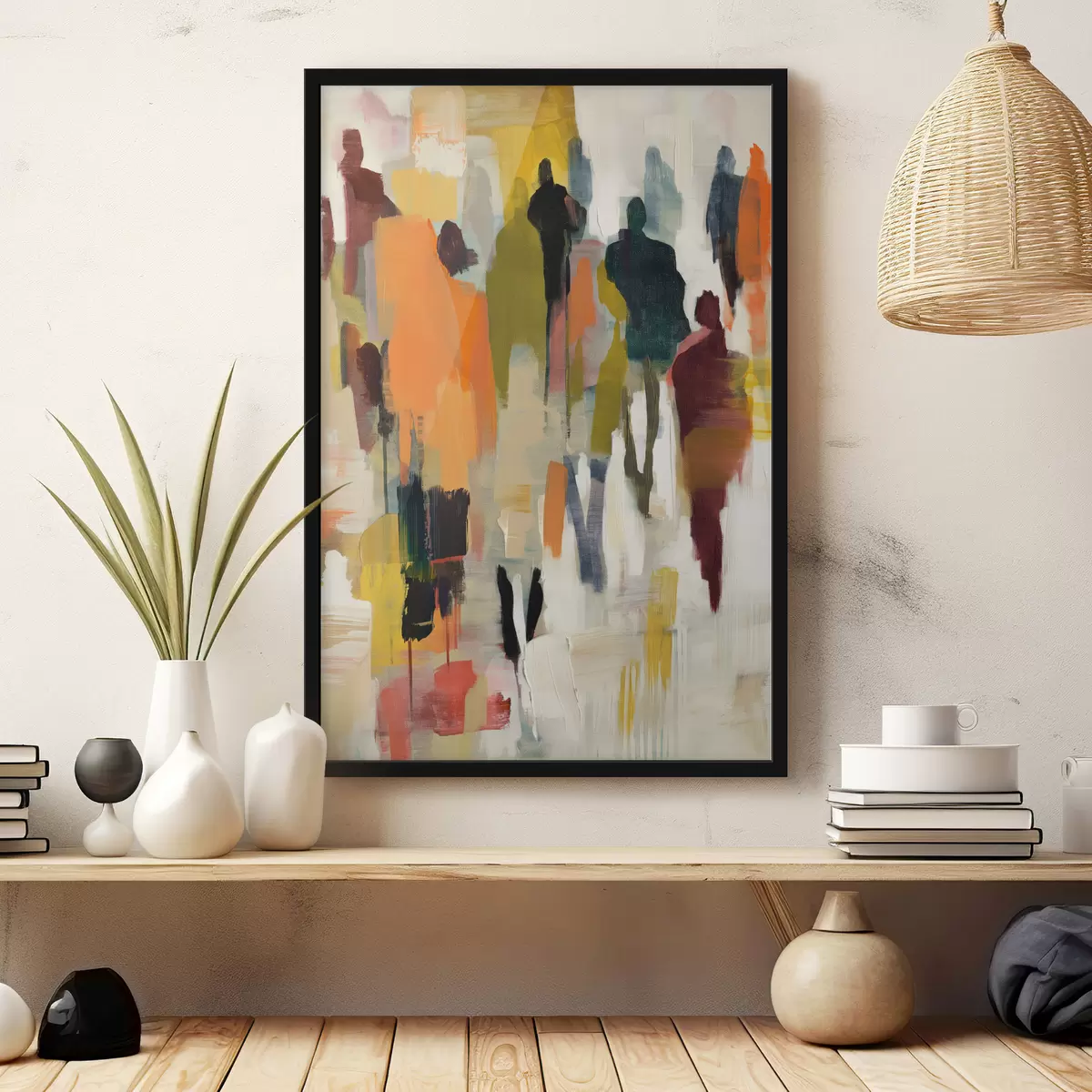 Poster Abstrakte Menschen f39098