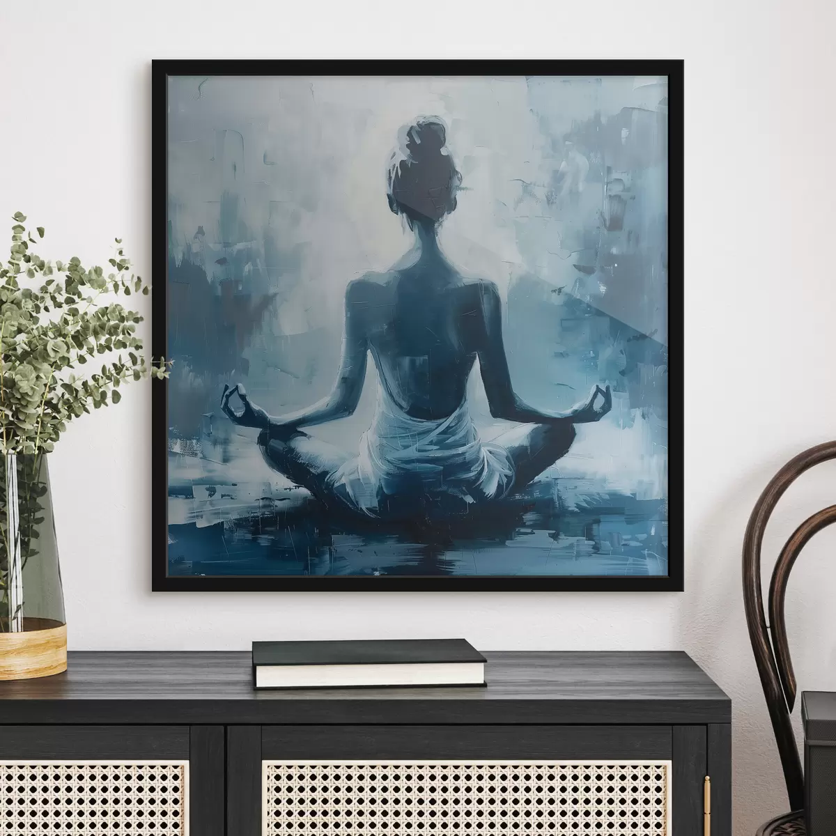 Poster Mädchen entspannt Yoga f39079