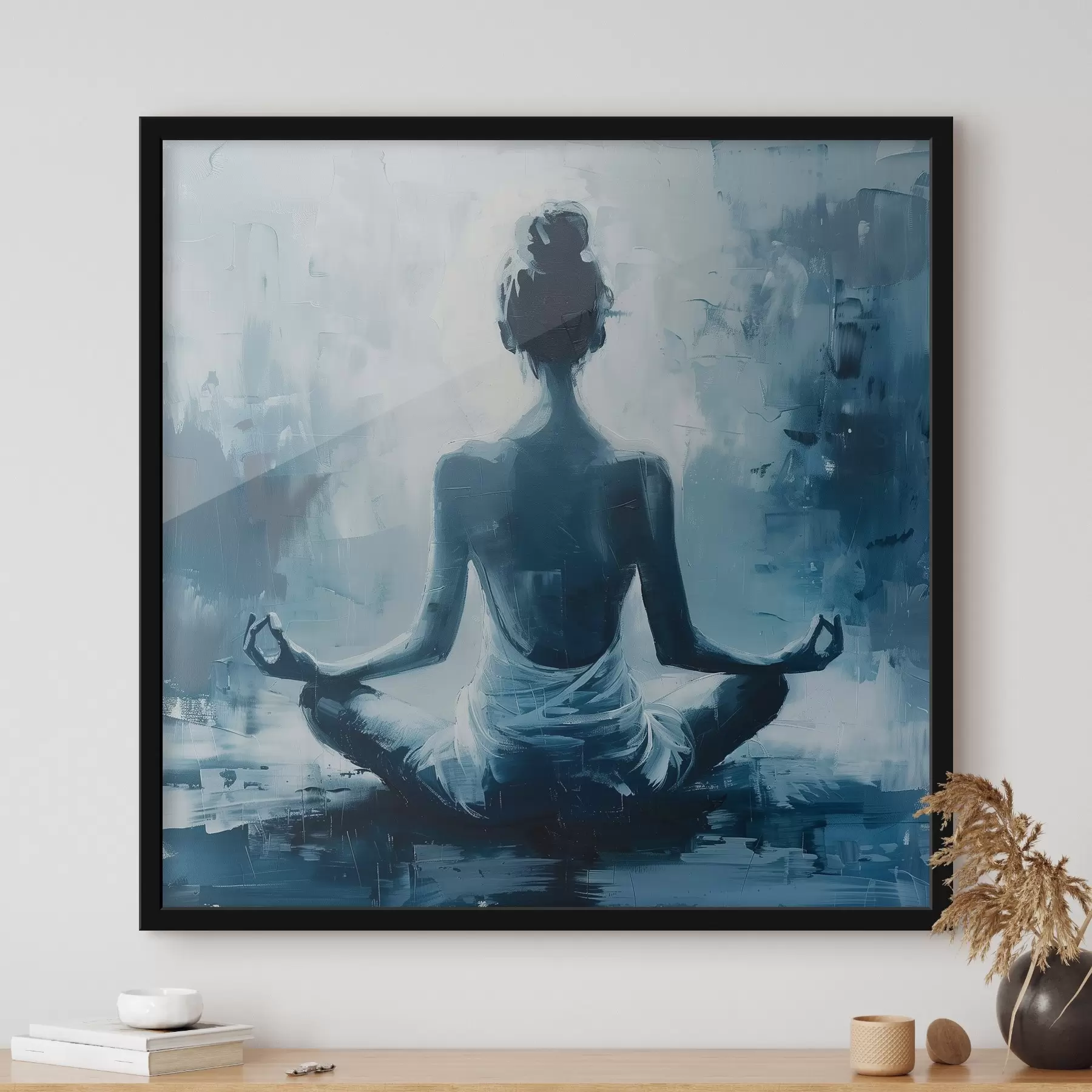 Wandbilder Mädchen entspannt Yoga f39079