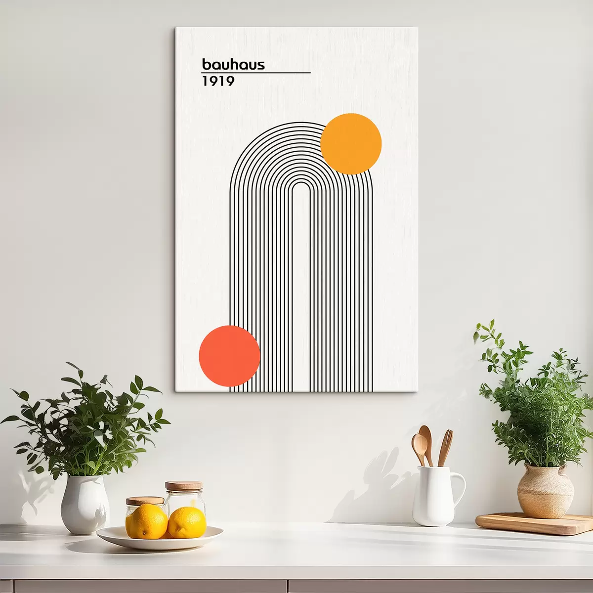 Wandbilder Geometrische Abstraktion des Bauhauses s39260