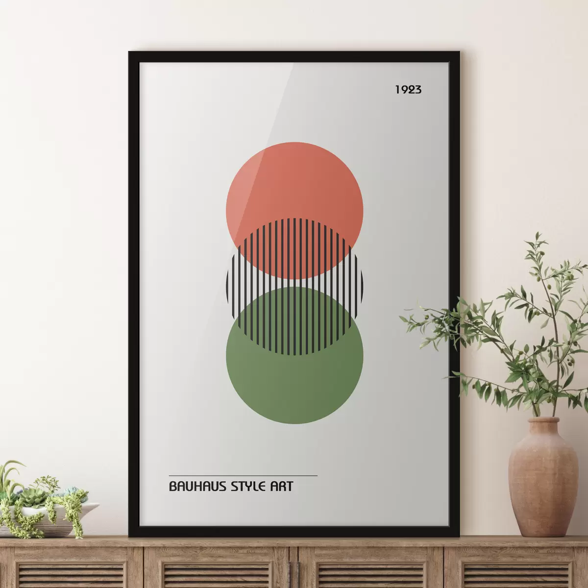 Poster Geometrische Abstraktion des Bauhauses f39263