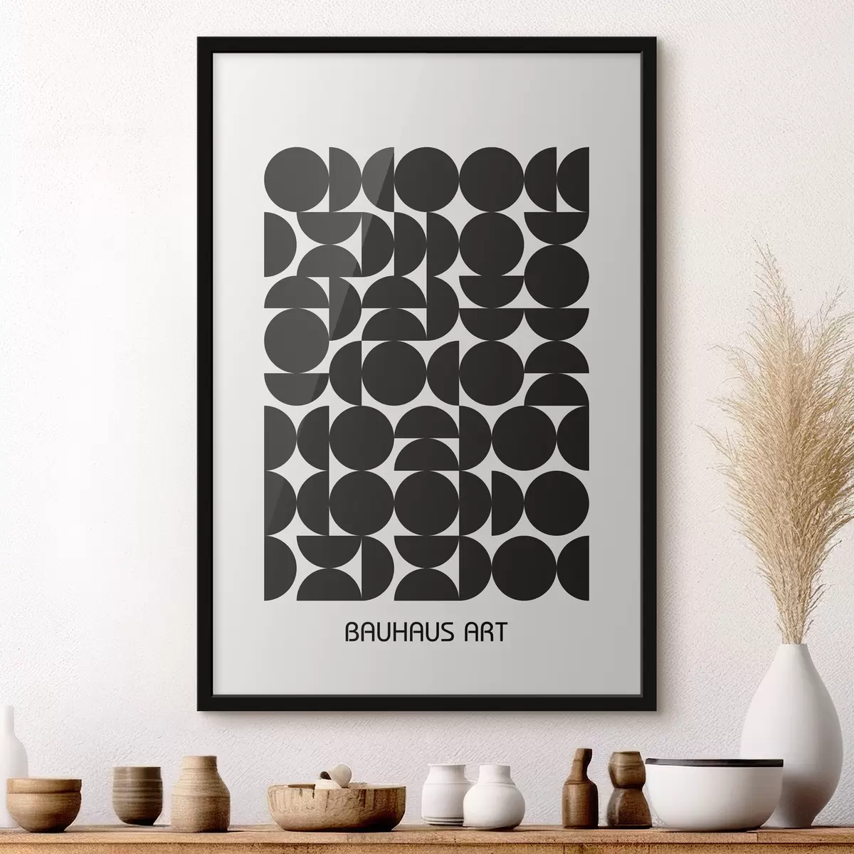 Poster Geometrische Abstraktion des Bauhauses f39267