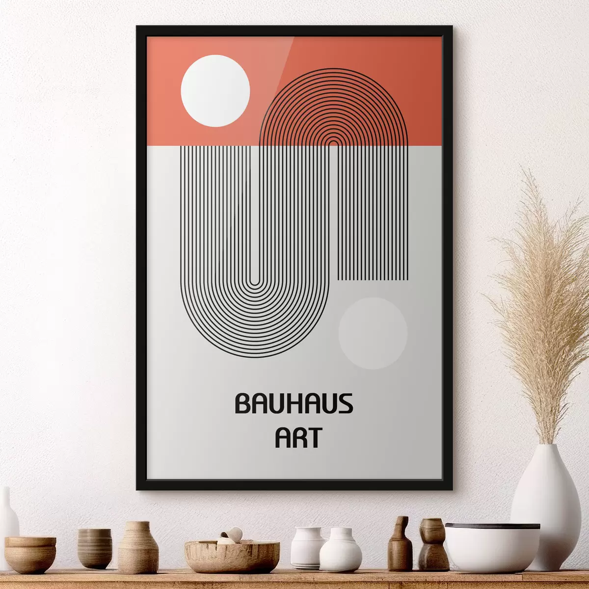 Poster Geometrische Abstraktion des Bauhauses f39273