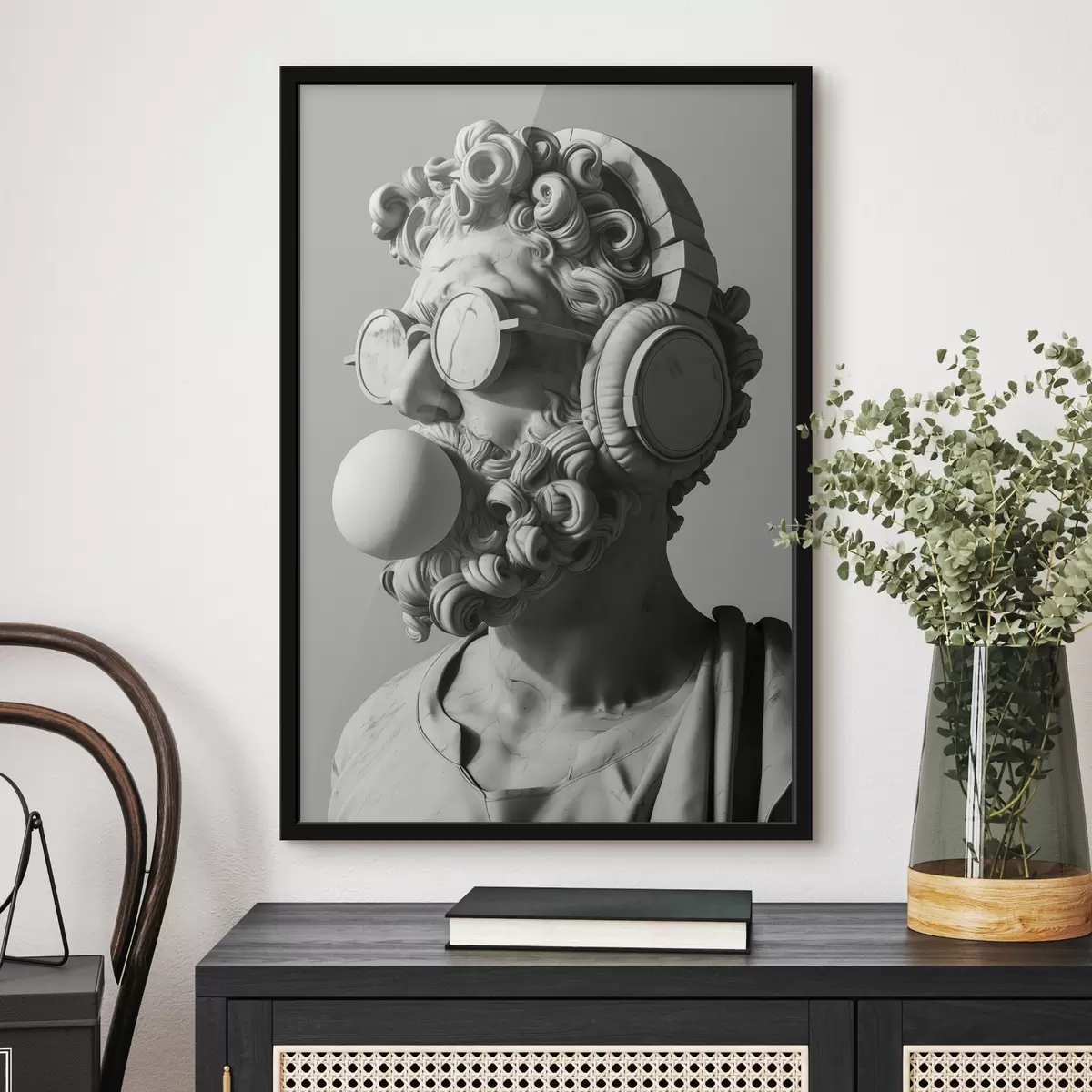 Poster Moderne Skulptur des Zeus f26130