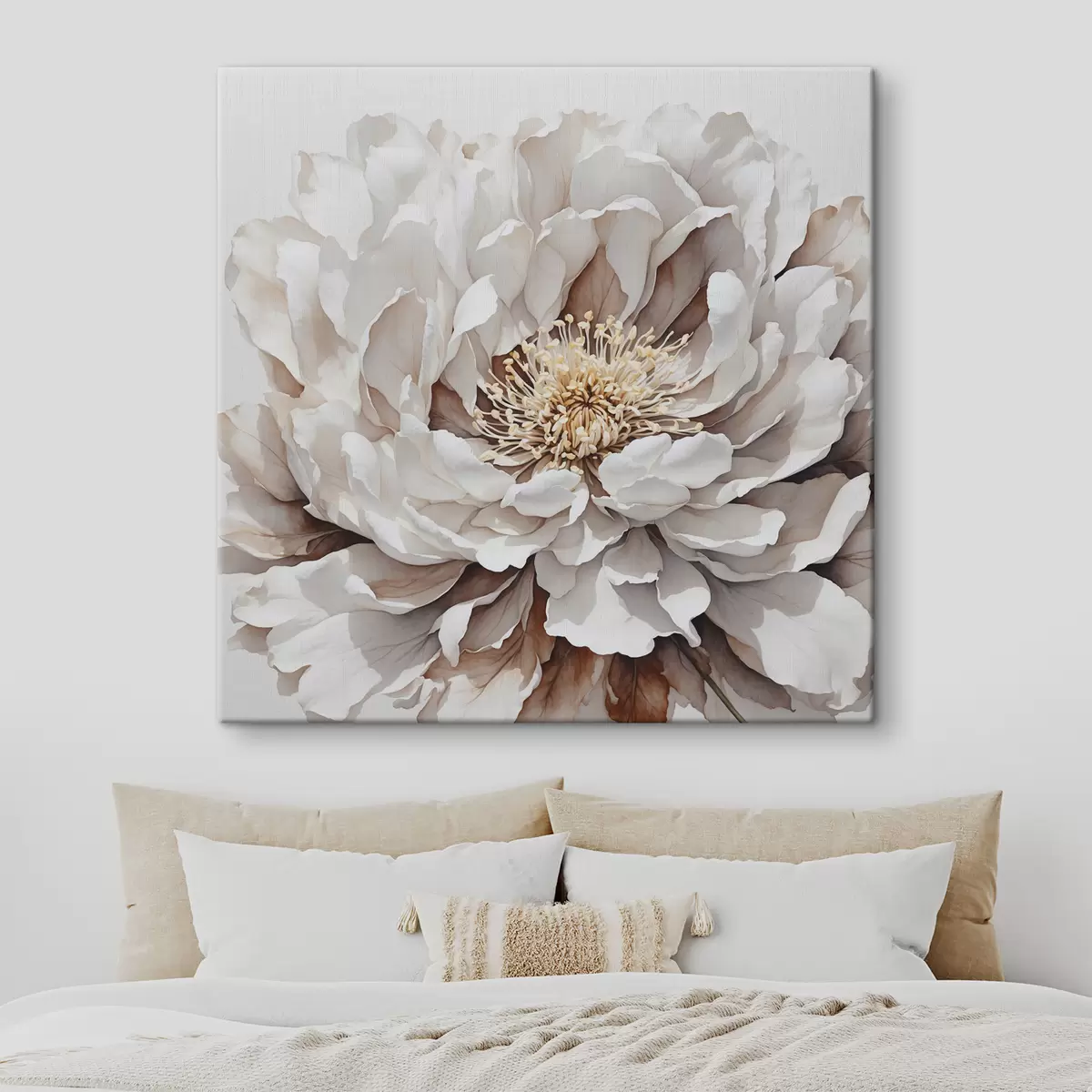 Wandbilder Weiße Blume Nahaufnahme s39178