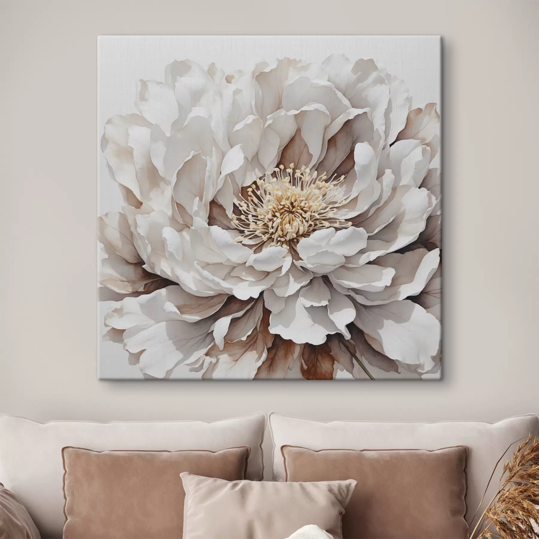 Fototapete Weiße Blume Nahaufnahme s39178