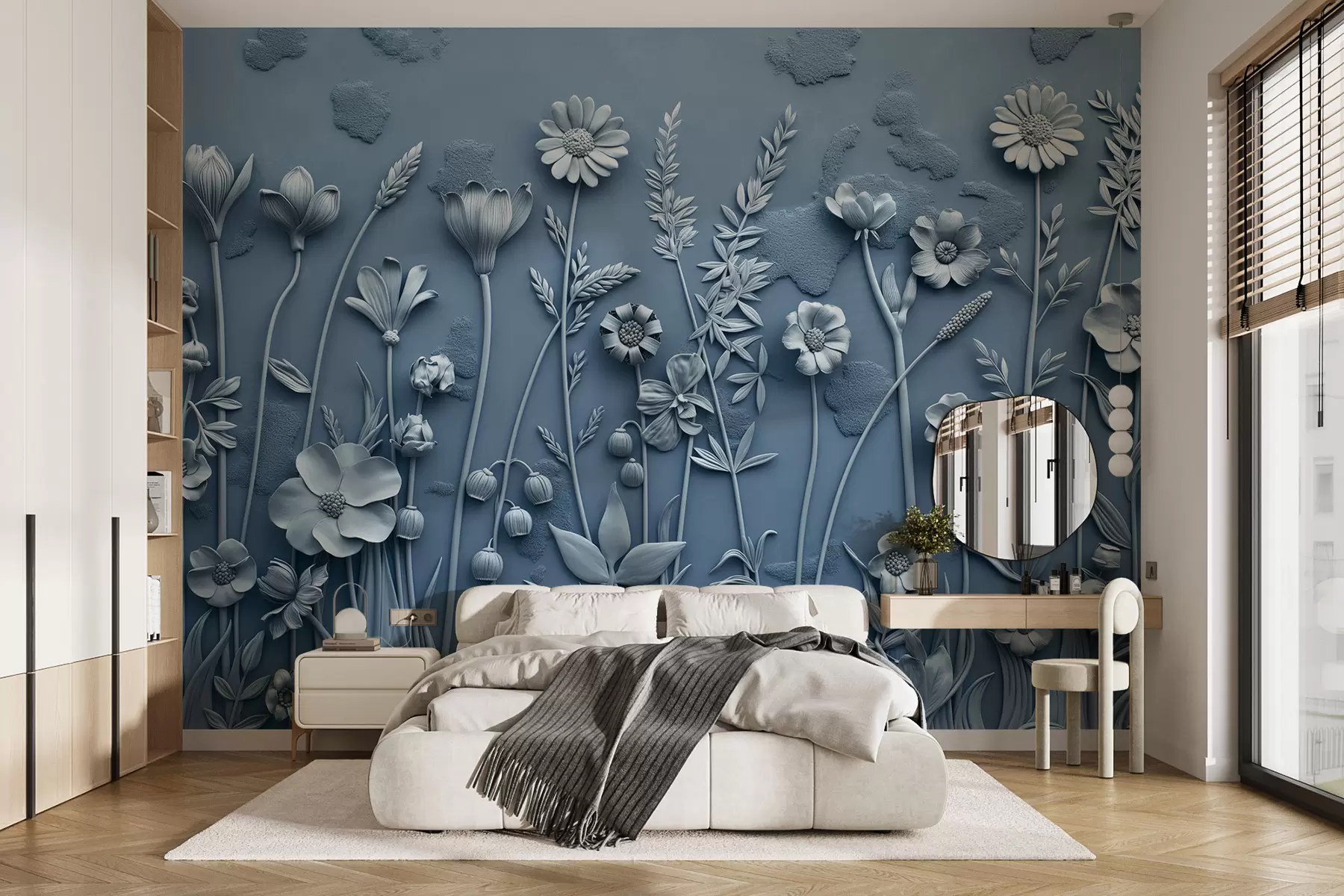 Fototapete Feld 3D Blumen w07869