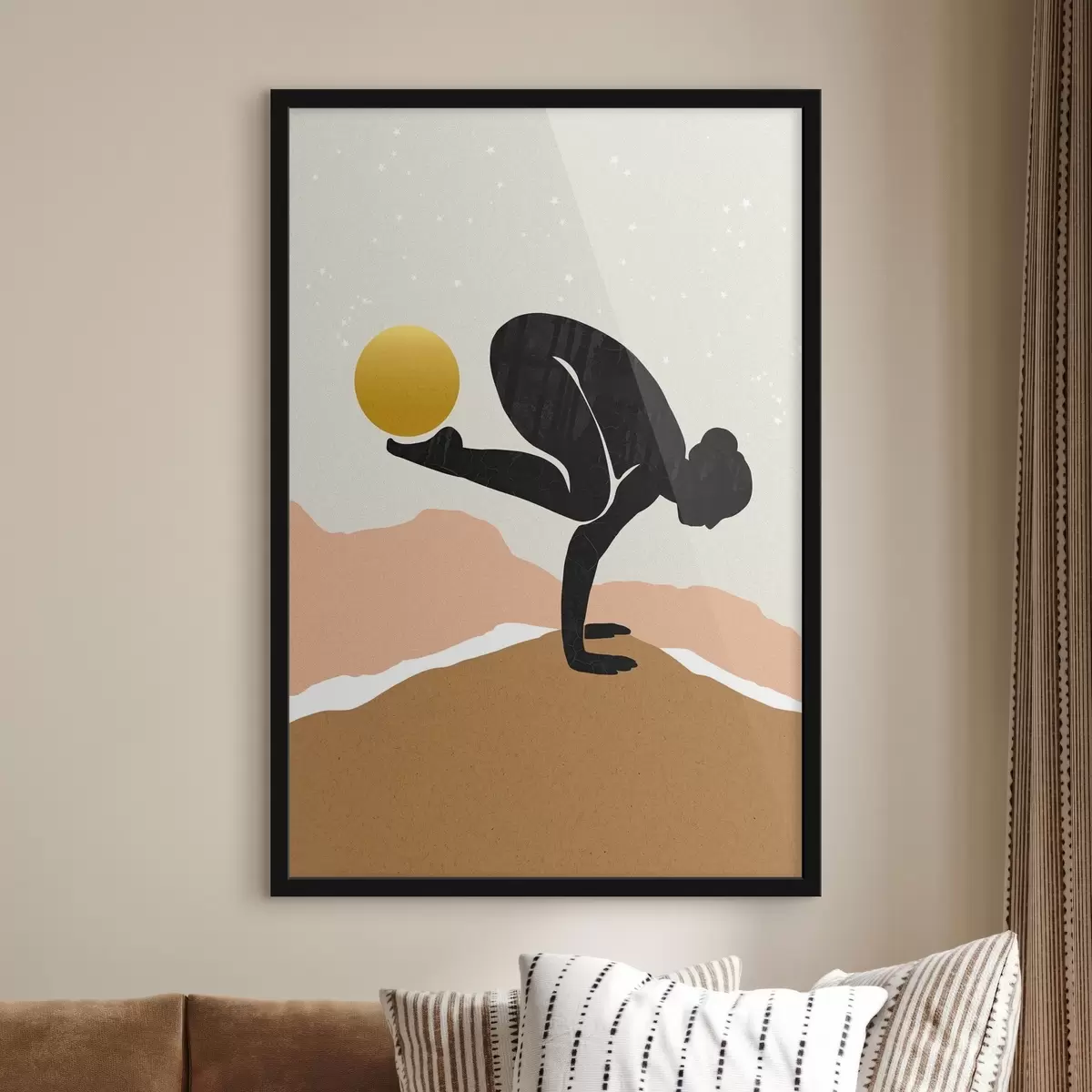 Poster Energie mit anmutiger Form ausbalancieren f37507