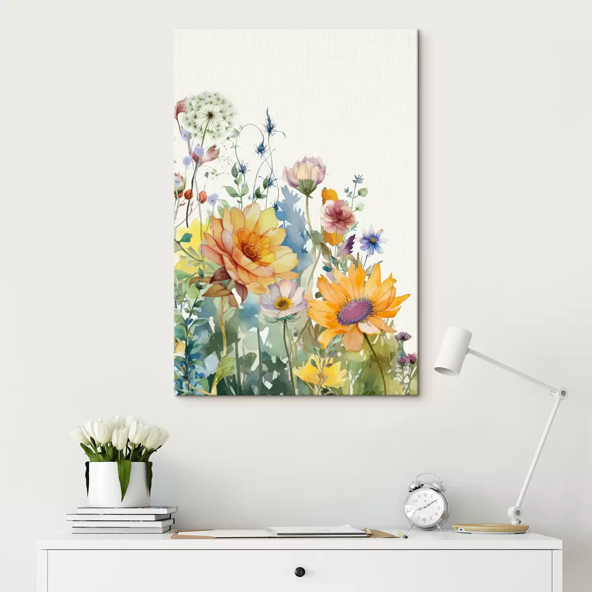 Wandbilder Sommer-Aquarell-Wildblumen s39340