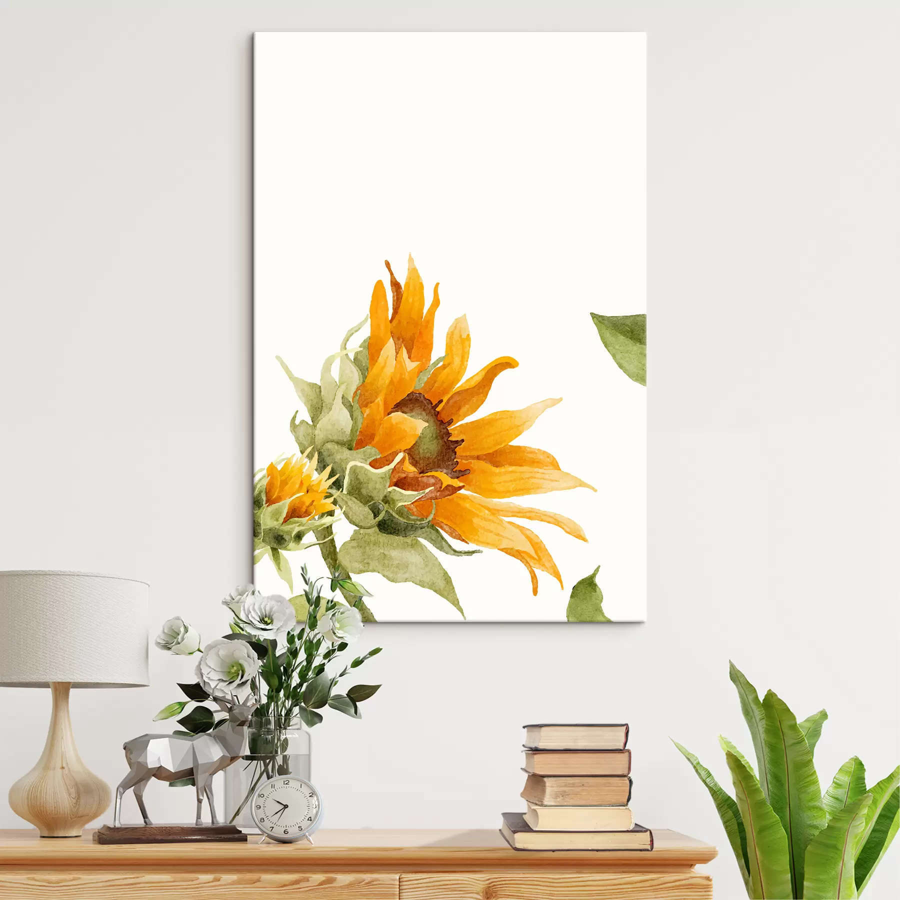 Wandbilder Aquarell-Sonnenblume s39342