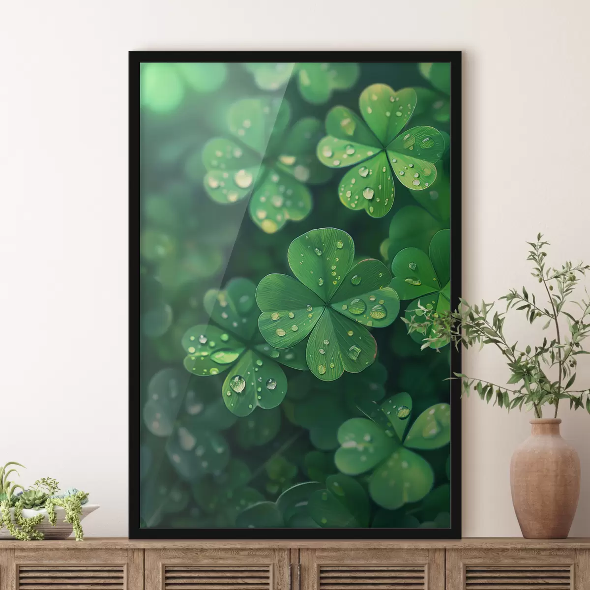 Poster Kleeblatt f39216