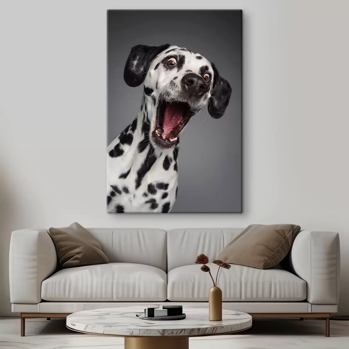 Wandbilder Aufgeregter Welpe bereit für Spaß! s37752