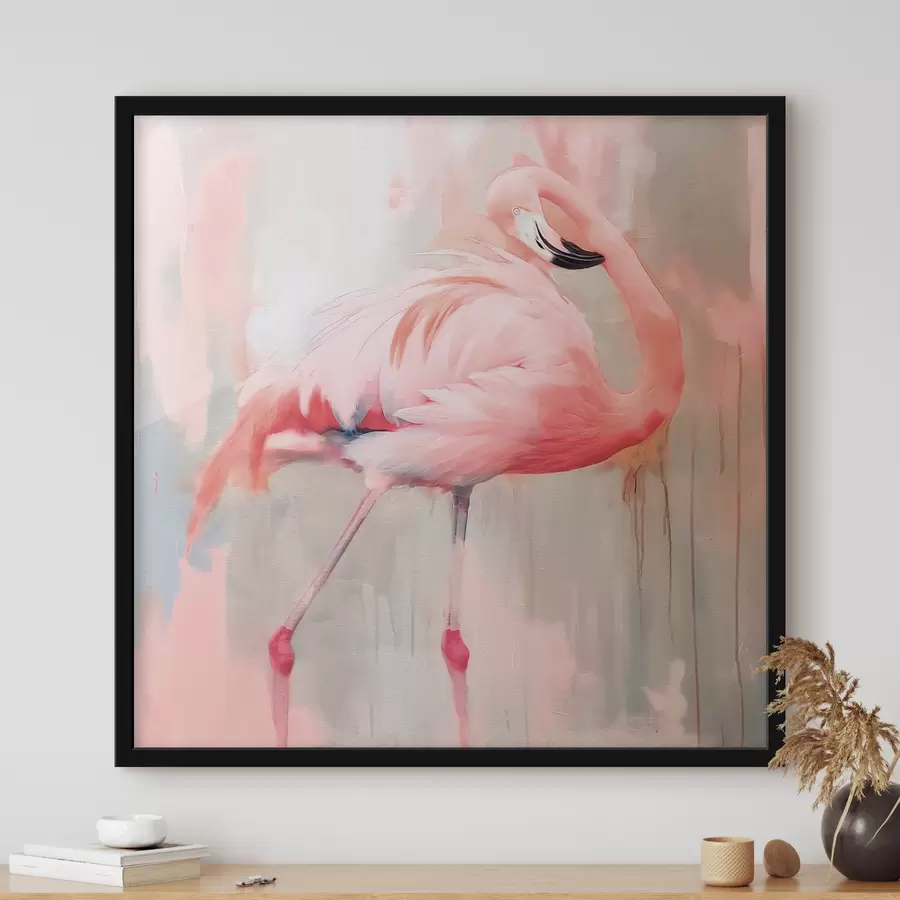 Fototapete Rosa Flamingo-Vogel f39536
