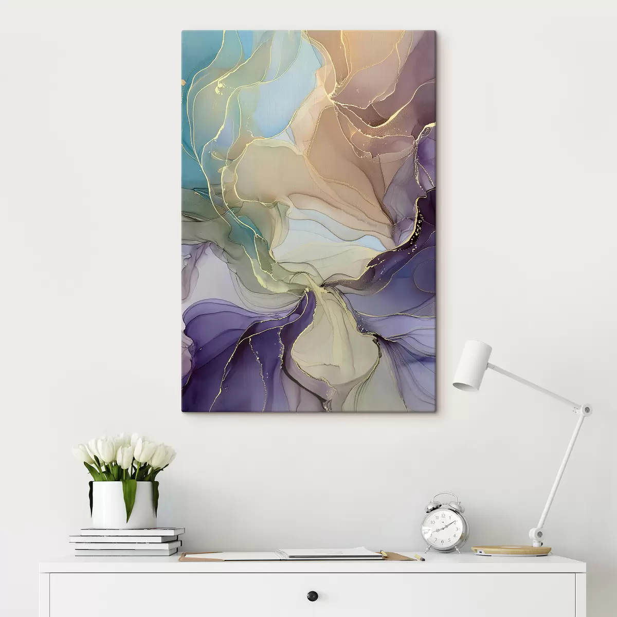 Wandbilder Abstraktion mit Alkoholfarben s39482