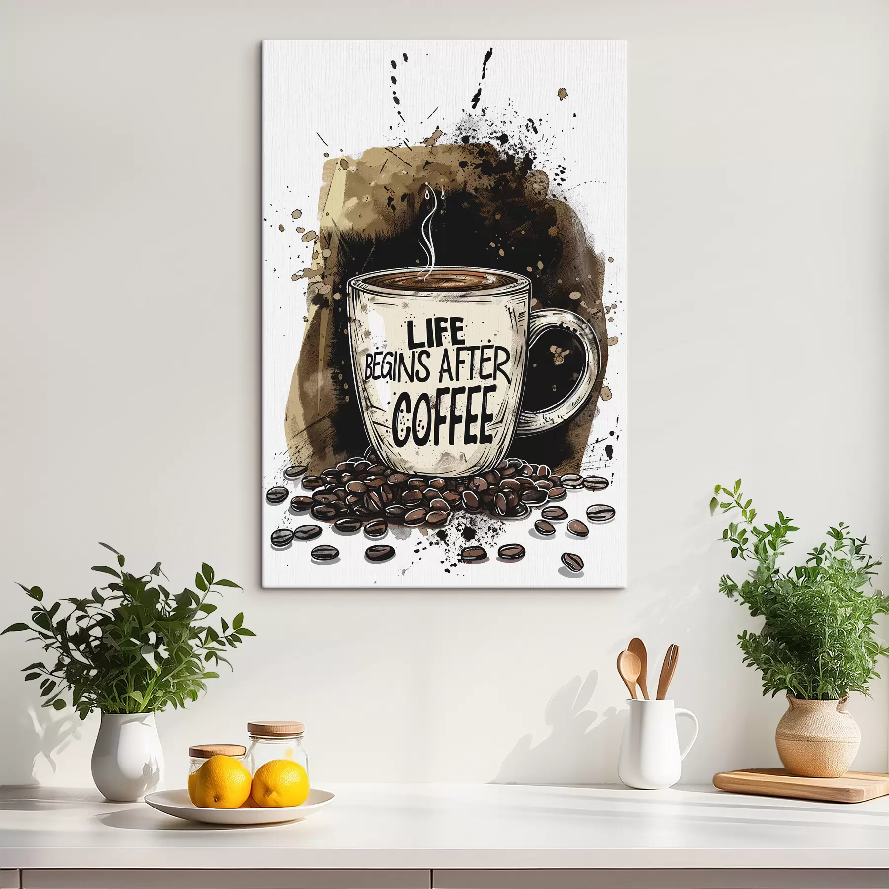 Fototapete Kaffeetasse mit Aufschrift s39445