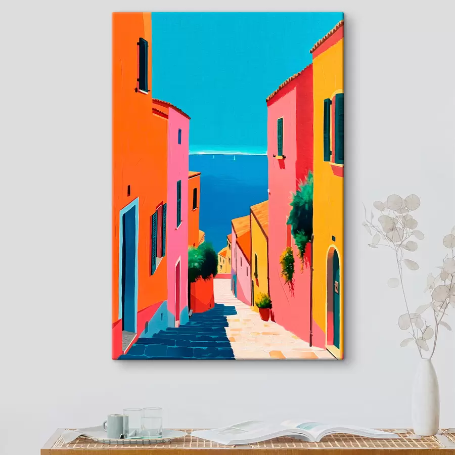 Wandbilder Meerblick und helle Straße s39579