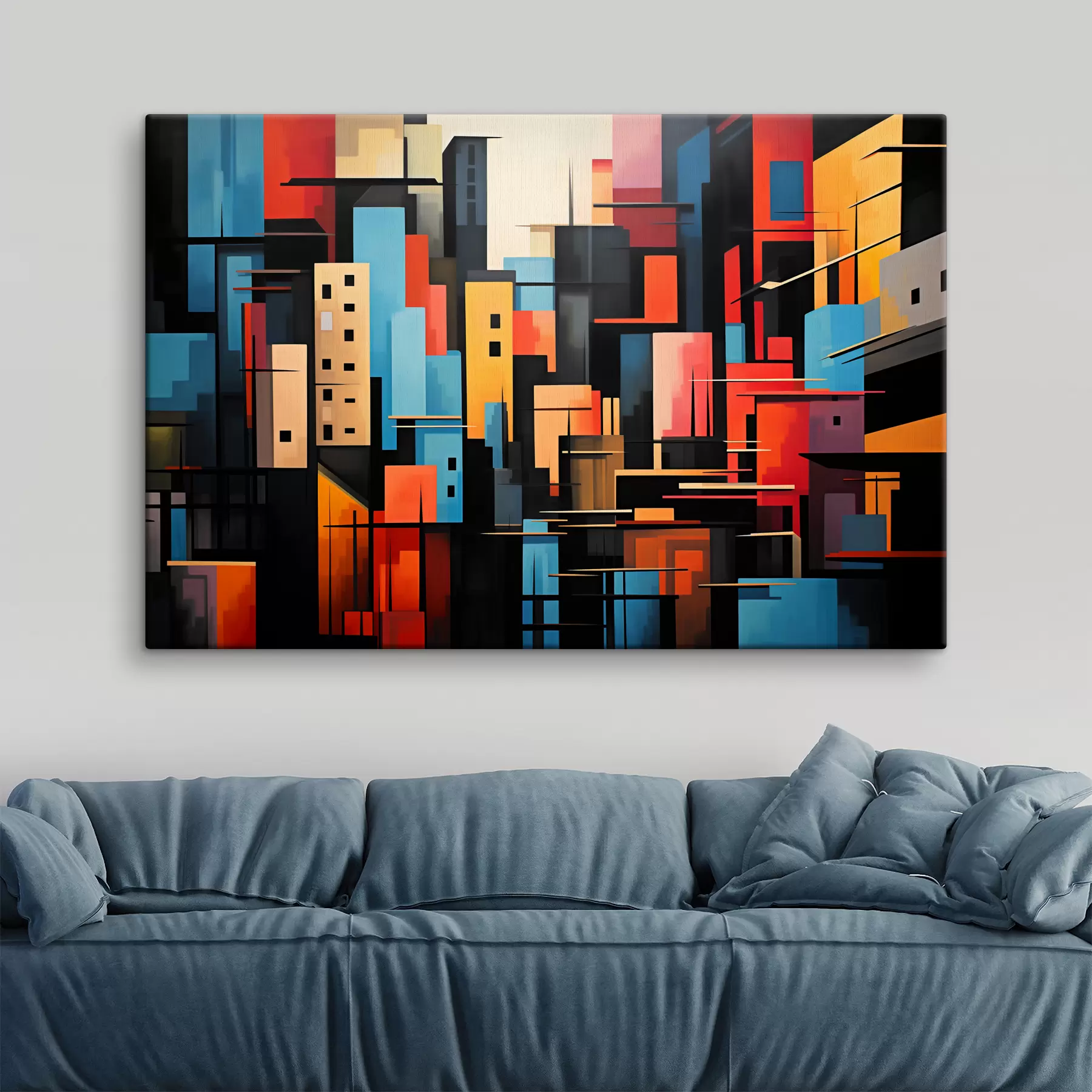 Fototapete Geometrische Abstraktion der Stadt s39716