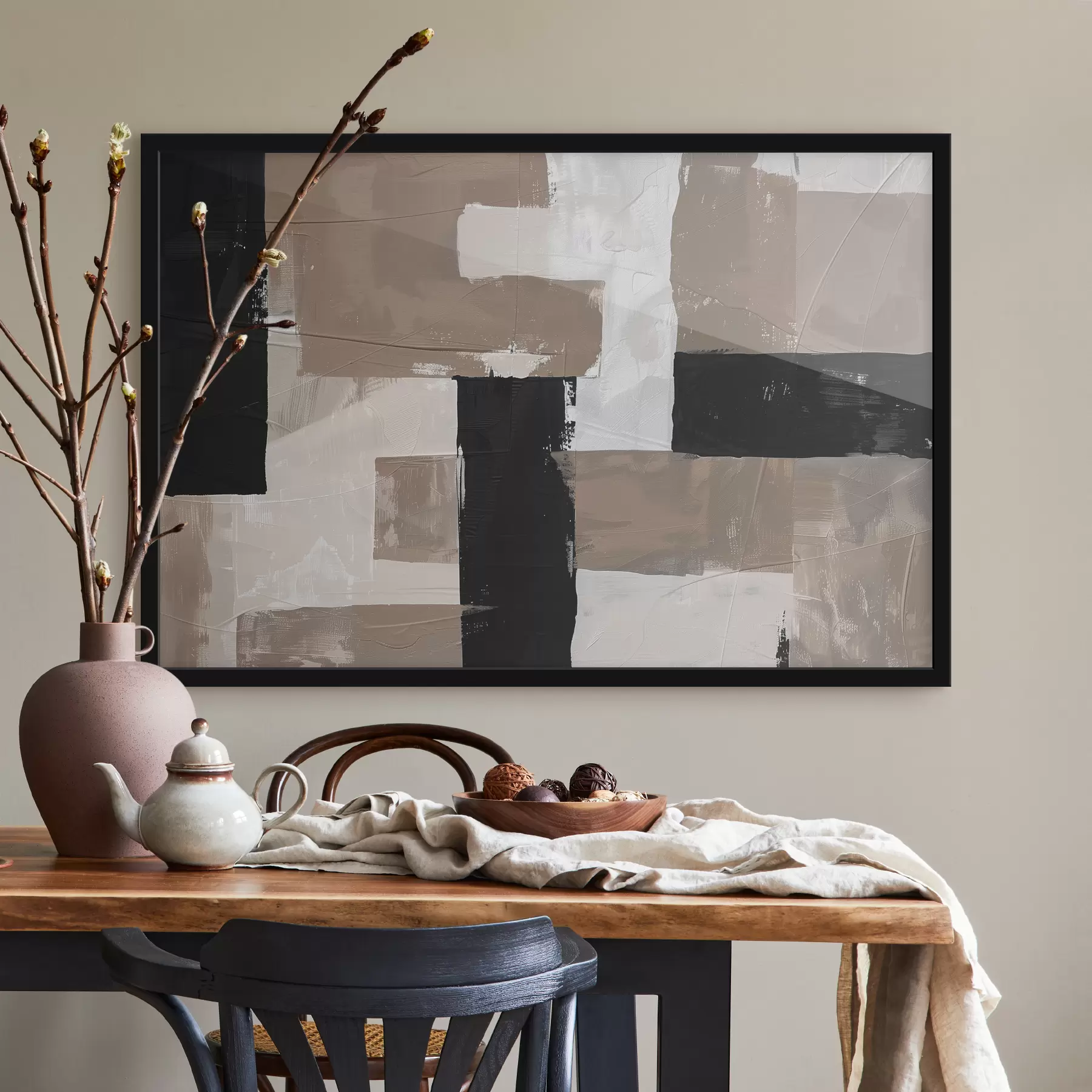 Wandbilder Abstraktion mit Texturimitation f39560