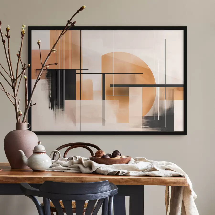 Fototapete Abstraktion mit geometrischen Formen f39561