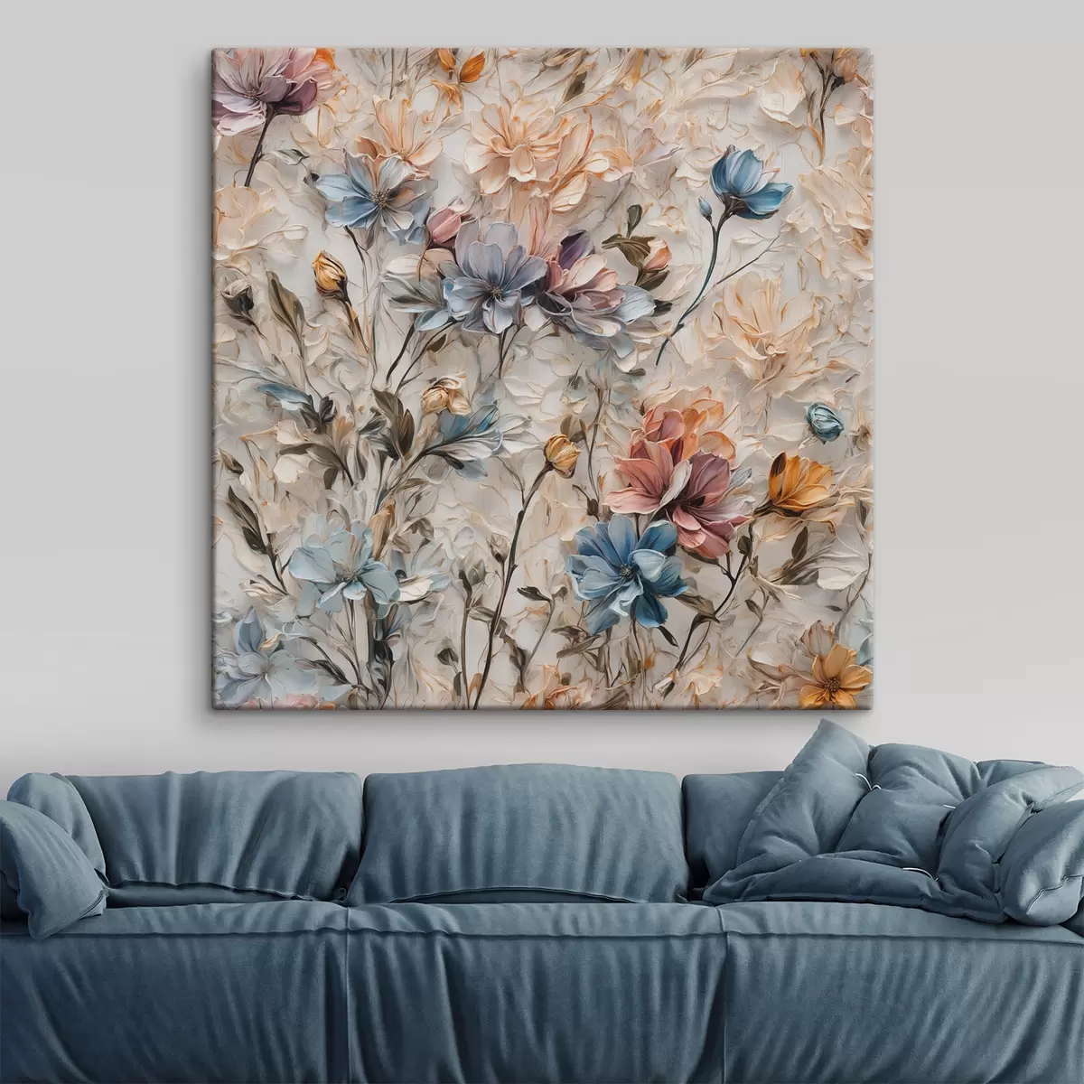 Wandbilder Abstrakte Blumen und Blätter s39605