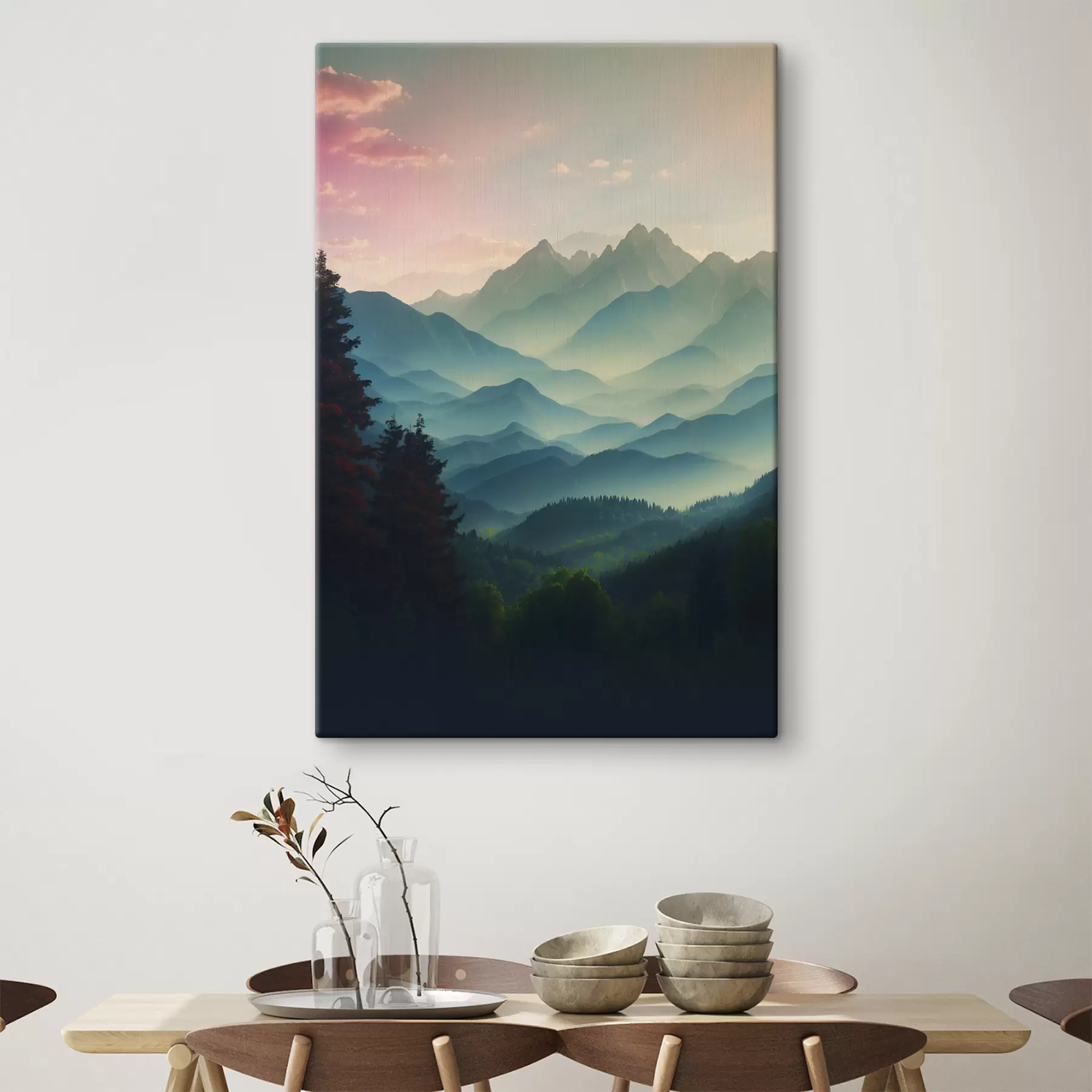 Fototapete Bergblick bei Sonnenaufgang s39607