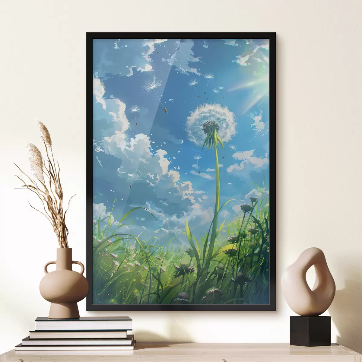 Poster Löwenzahn auf dem Feld f39794