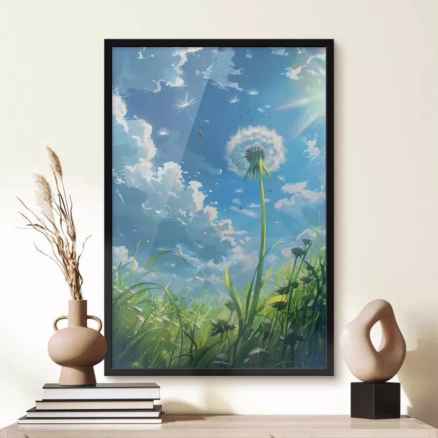 Fototapete Löwenzahn auf dem Feld f39794