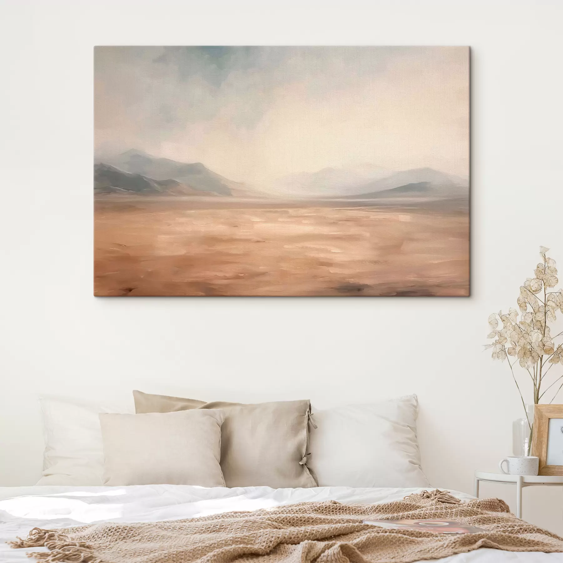 Fototapete Wüste mit Bergen im Hintergrund eine ruhige Landschaft s39835