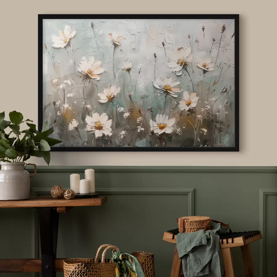 Fototapete Ein Feld voller Wildblumen f39834