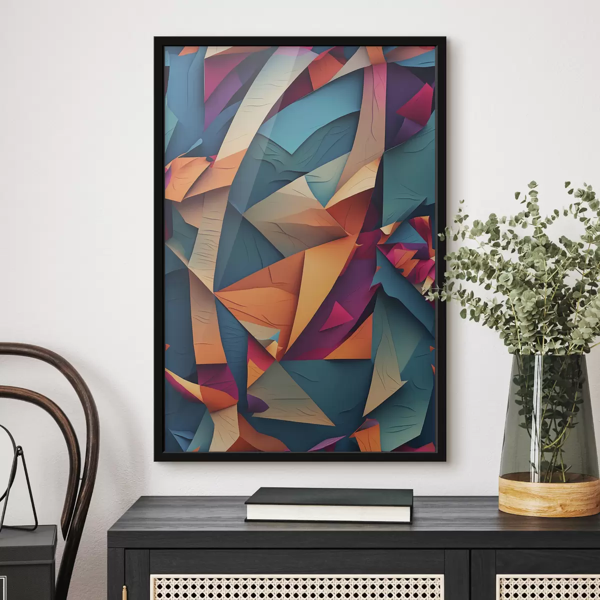 Poster Abstraktes mehrfarbiges Bild f39849