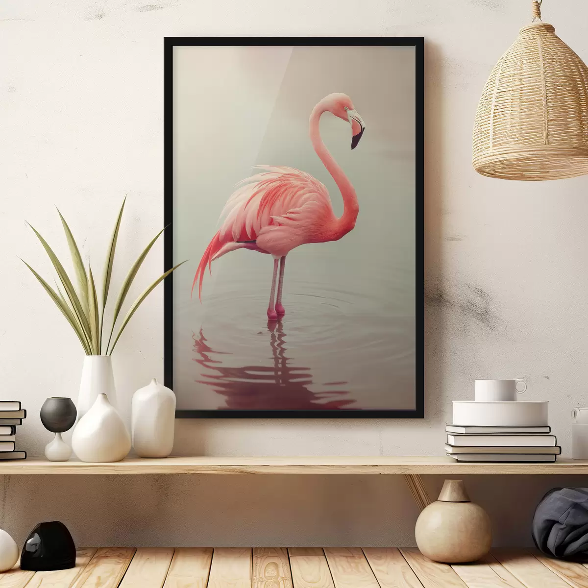 Poster Rosa, Flamingo f39965