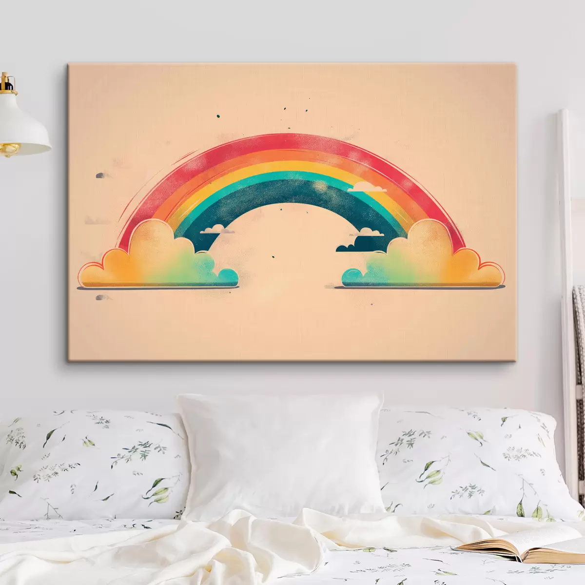 Wandbilder Heller Regenbogen, Wolken s39945
