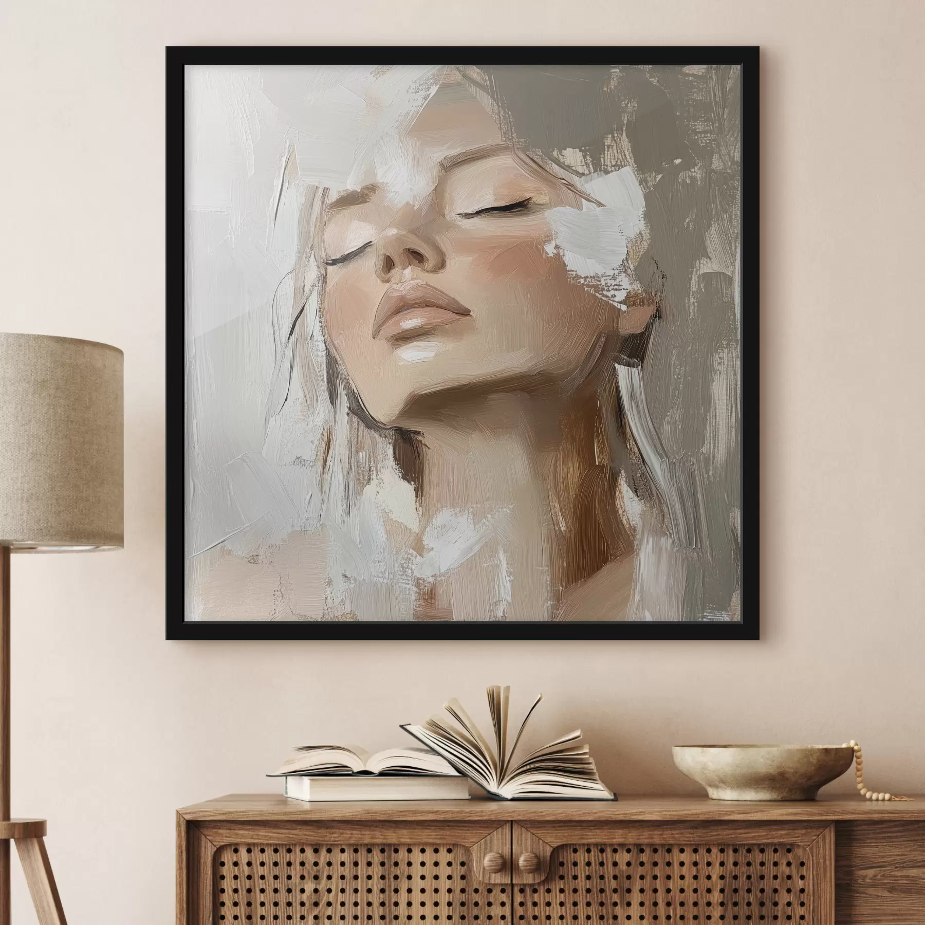 Fototapete Mädchen, Öl f39910