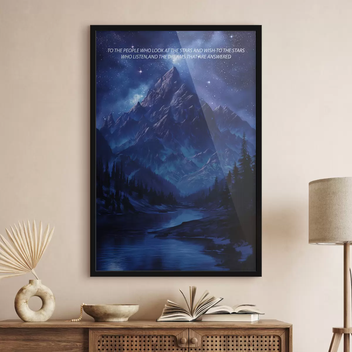 Poster Träume, Sterne, Velaris, lila f40009