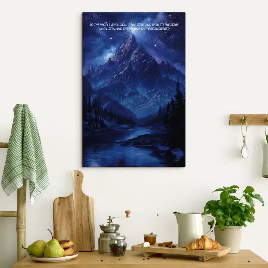 Wandbilder Träume, Sterne, Velaris, lila s40009